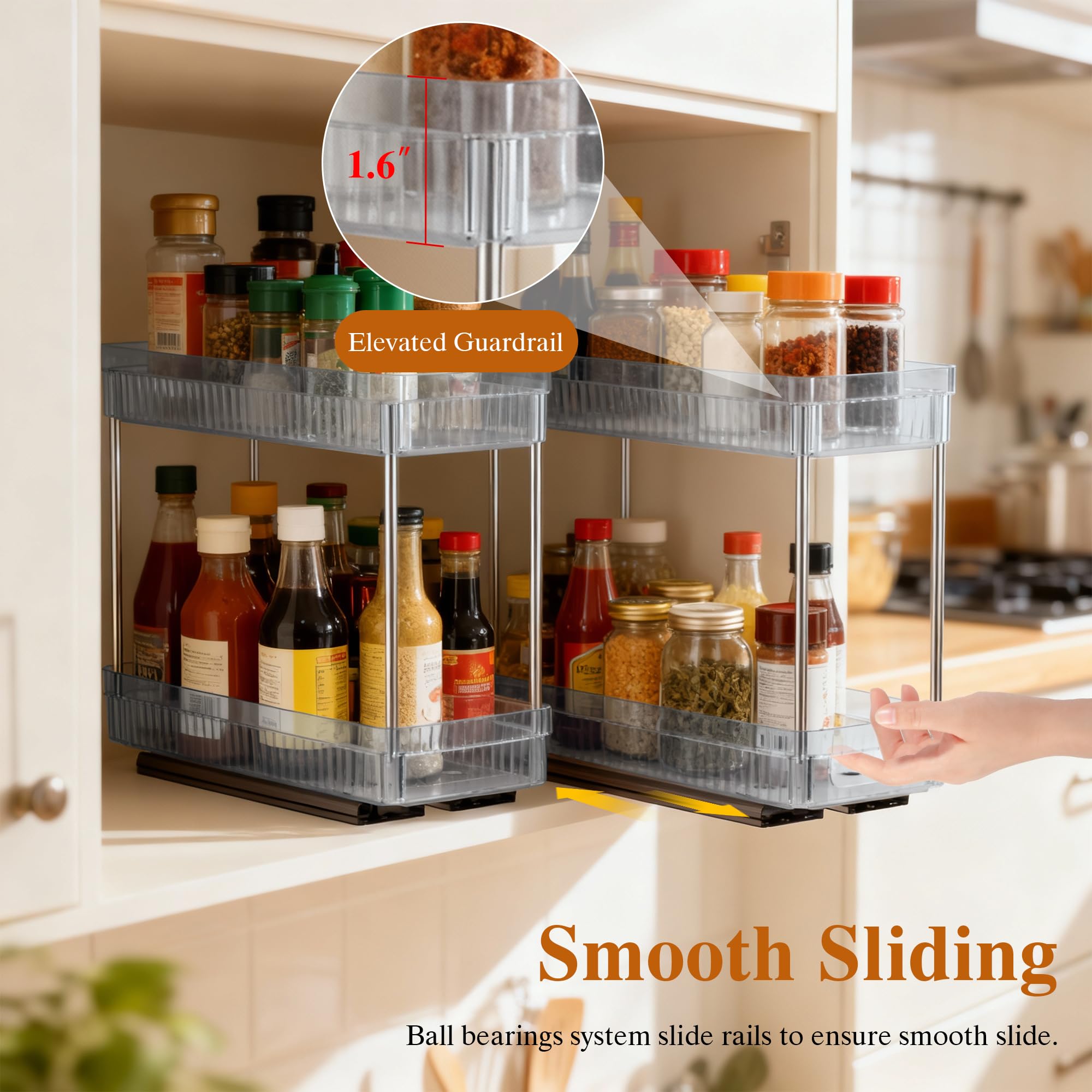 DABIGE sliding rail system with ball bearings for smooth access
