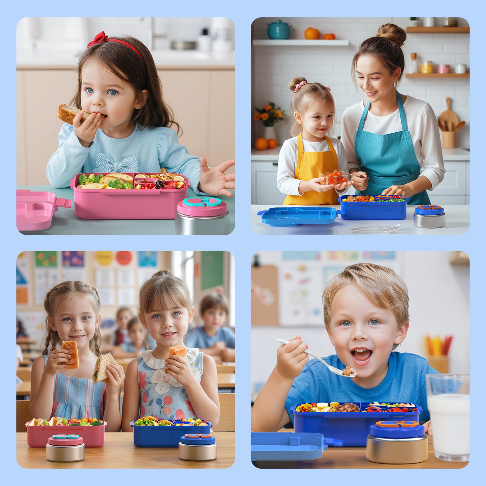 DaCool lunch box is dishwasher, microwave, and freezer safe for easy cleanup.