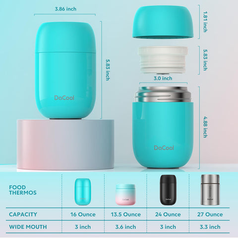 DaCool Food Thermo travel-picnic-outdoor bottle ideal for school and office