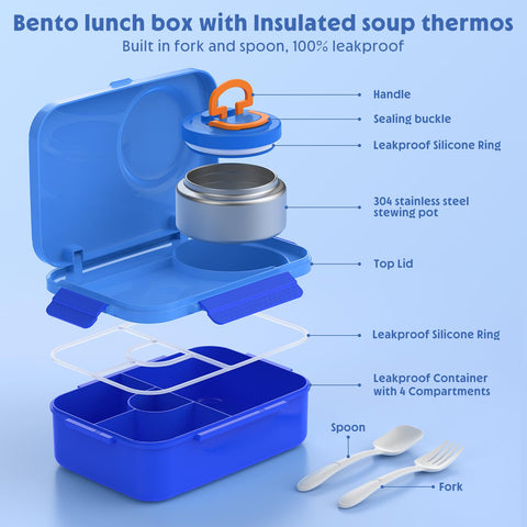 DaCool lunch box with easy-open handle for quick access.