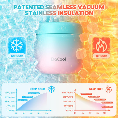 DaCool Kids Thermo is dishwasher safe for quick cleanup after meals