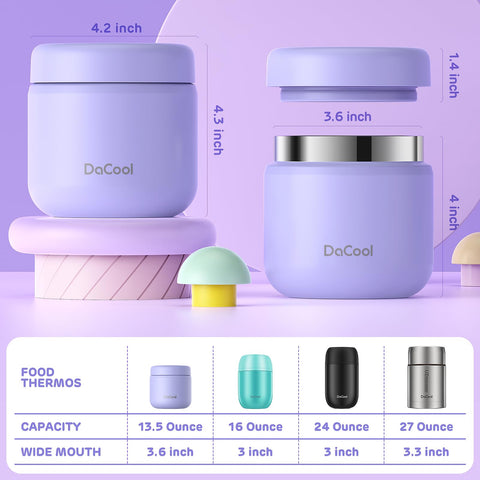 DaCool leak-proof design prevents spills during school or travel