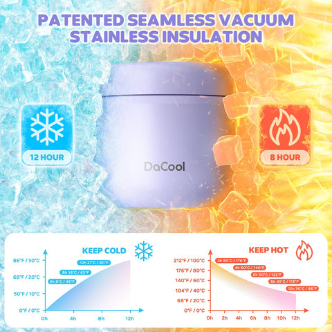 DaCool Kids Thermo wide-mouth design eases filling and cleaning