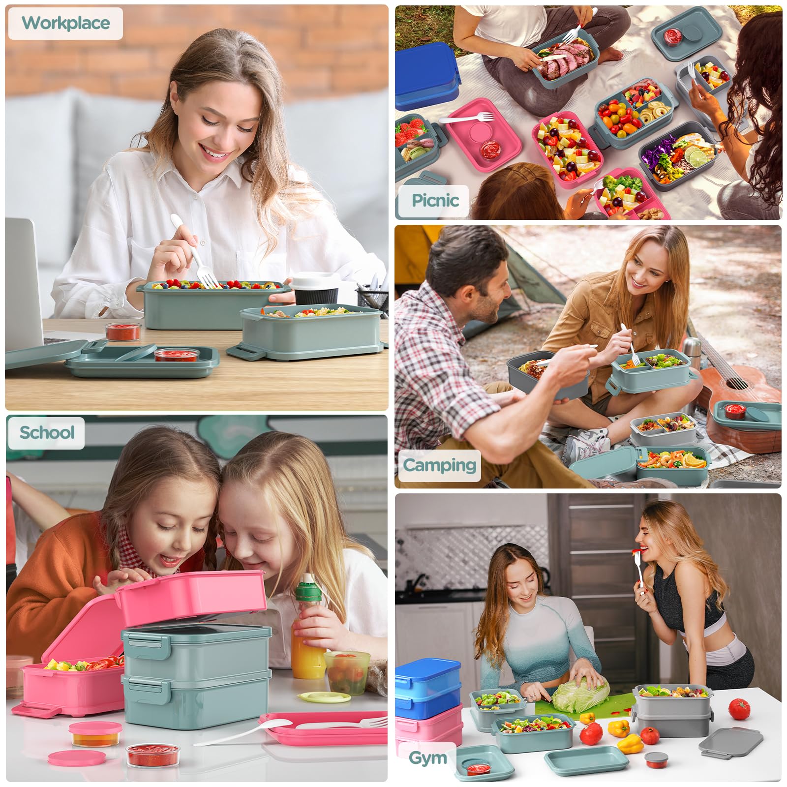 DaCool lunch box dishwasher microwave freezer safe for easy care