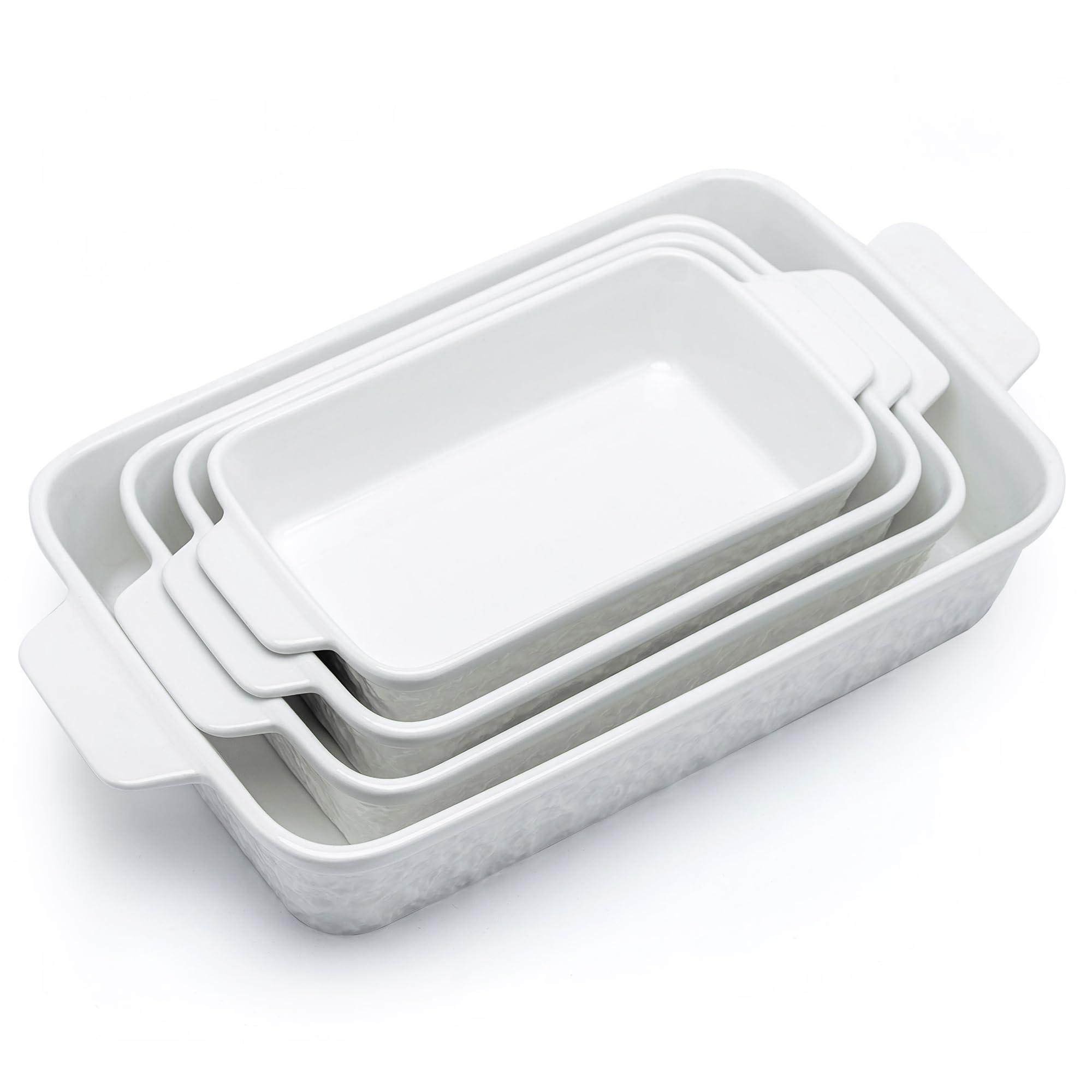 Dafuceramic casserole dishes in four sizes for flexible oven-to-table meals