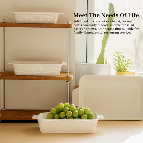 Dafuceramic four-piece bakeware set ideal for everyday baking