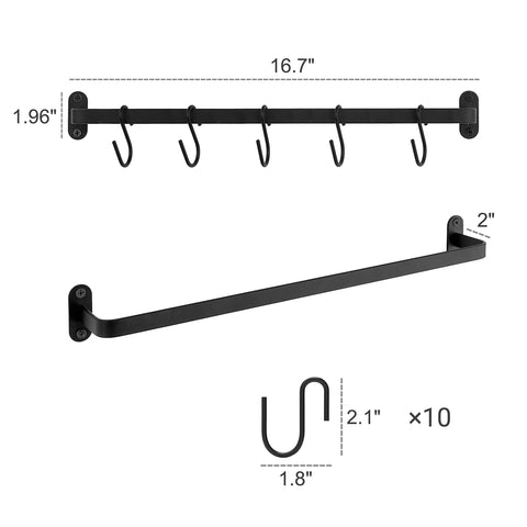 Dahey set of 2 mug holders fits kitchen bars or coffee stations.