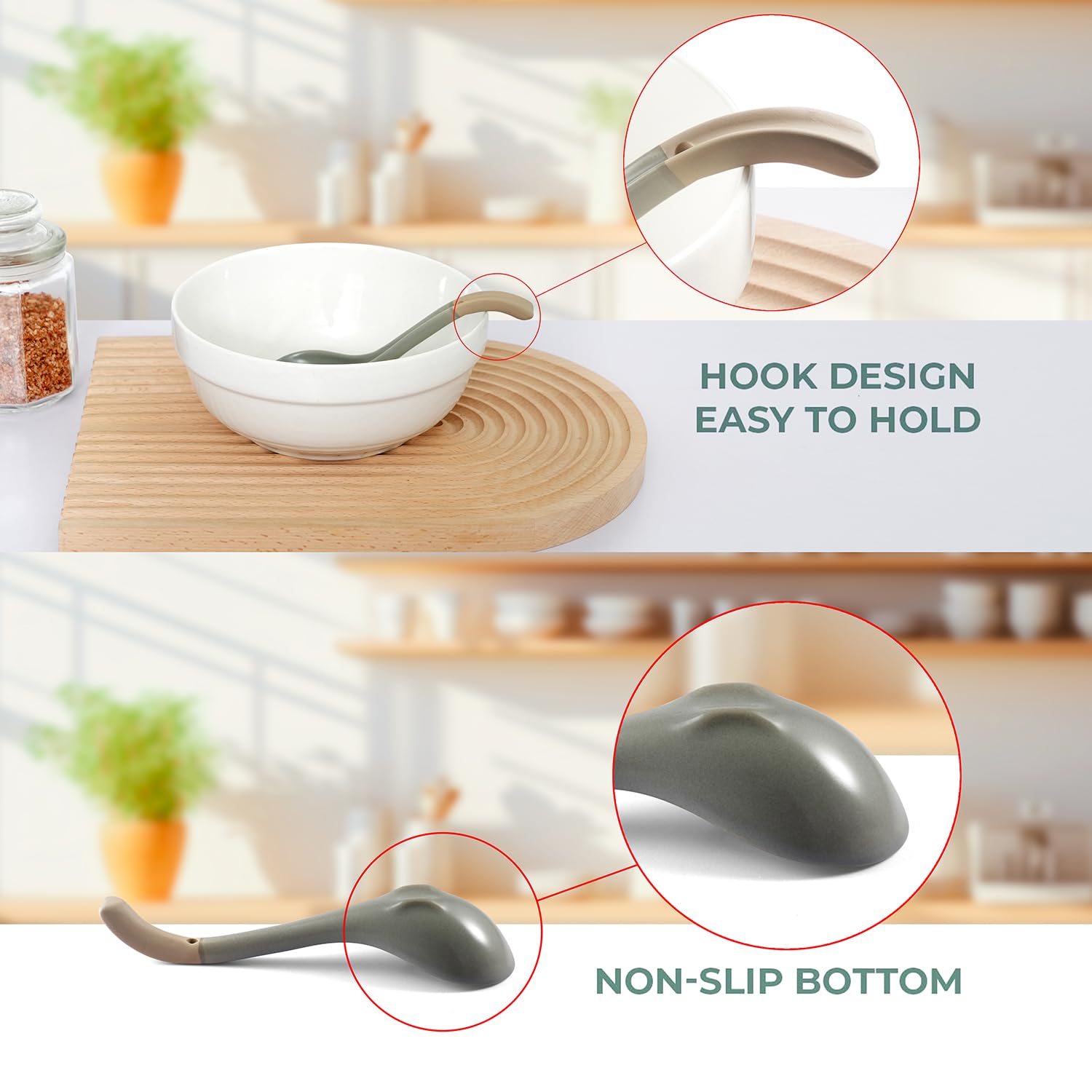 DAHO GOMSU ceramic spoon is dishwasher safe for easy cleaning