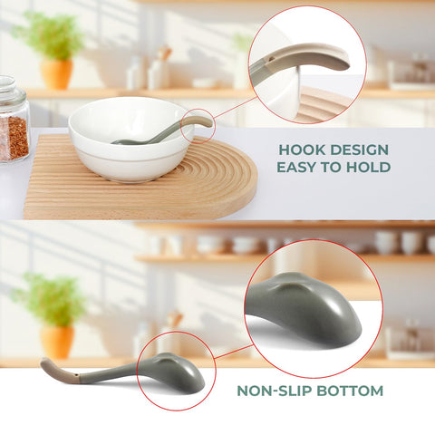 DAHO GOMSU ceramic spoon is dishwasher safe for easy cleaning