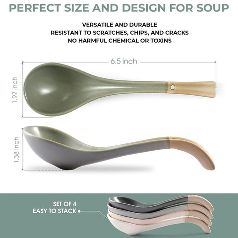 DAHO GOMSU spoon with non-slip bottom stays steady in bowls