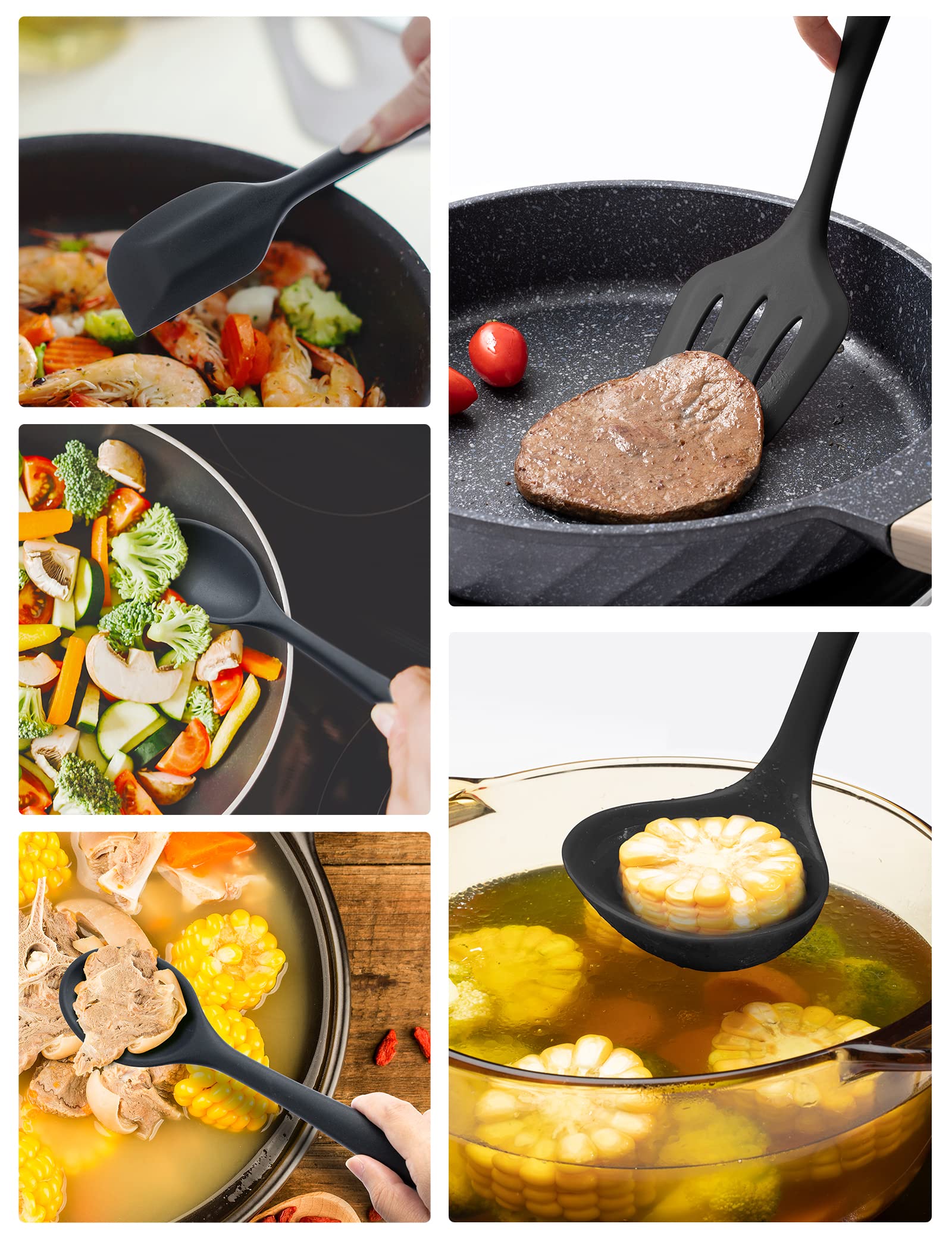 Daily Kisn soup ladle shown for easy serving and heat resistance.