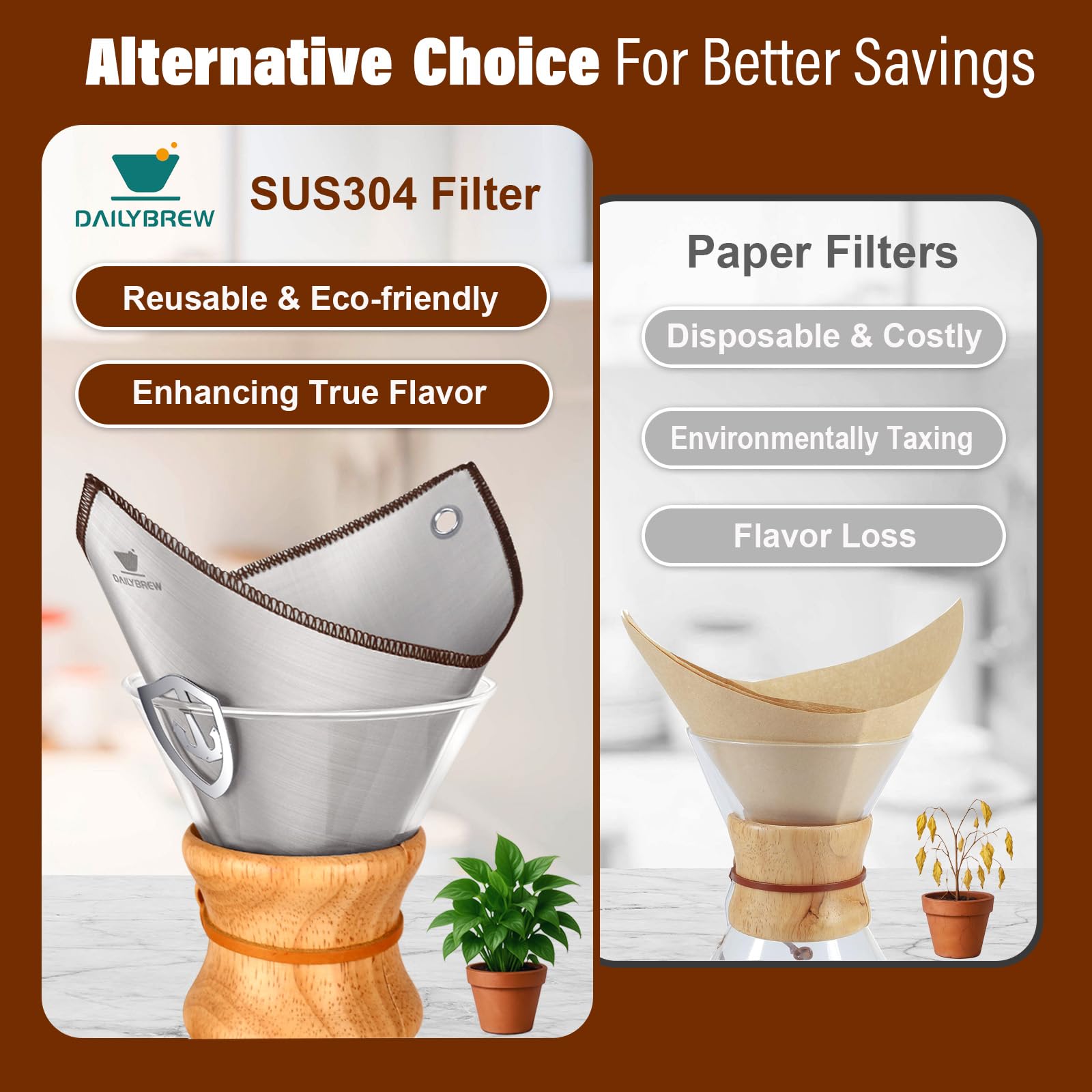 Rust-proof and dishwasher-safe design for daily use