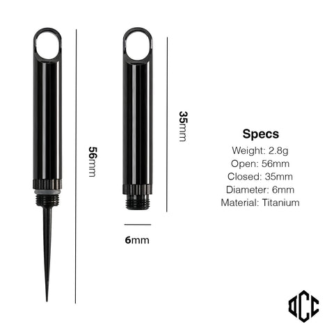 DAILYCARRYCO TiPick black finish adds premium look with portable convenience.