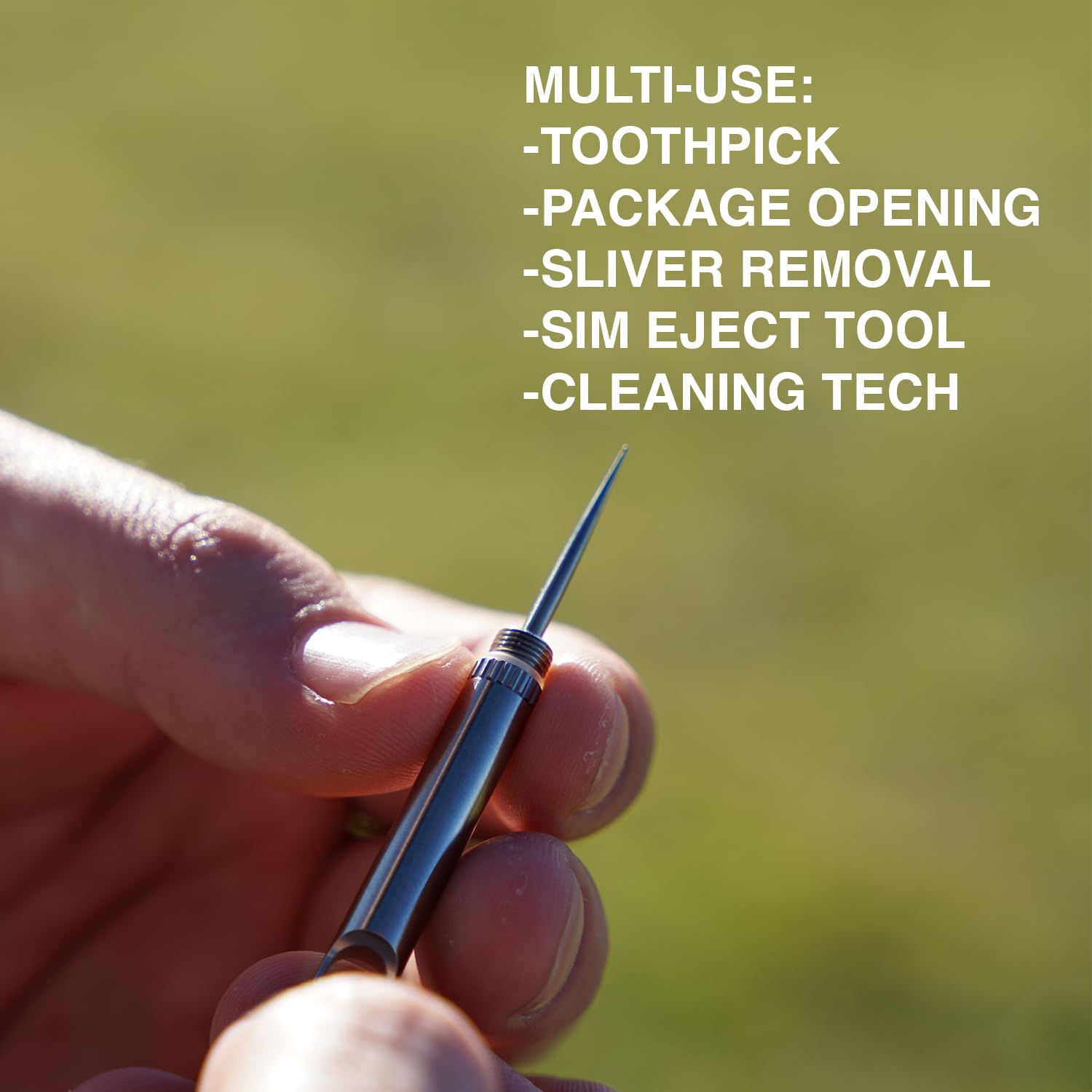 DAILYCARRYCO TiPick compact kit ideal for flights and outdoor adventures.