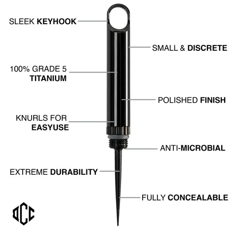 DAILYCARRYCO TiPick travel toothpick compact design for easy on-the-go use.