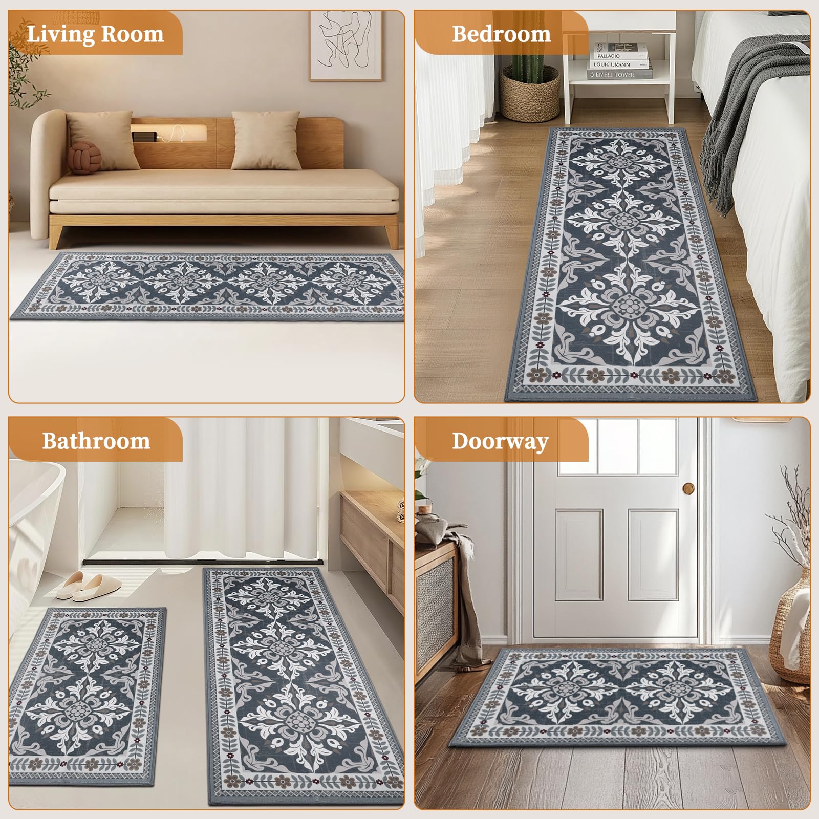 DailyCuddles grey geometric pattern fits various decor styles.