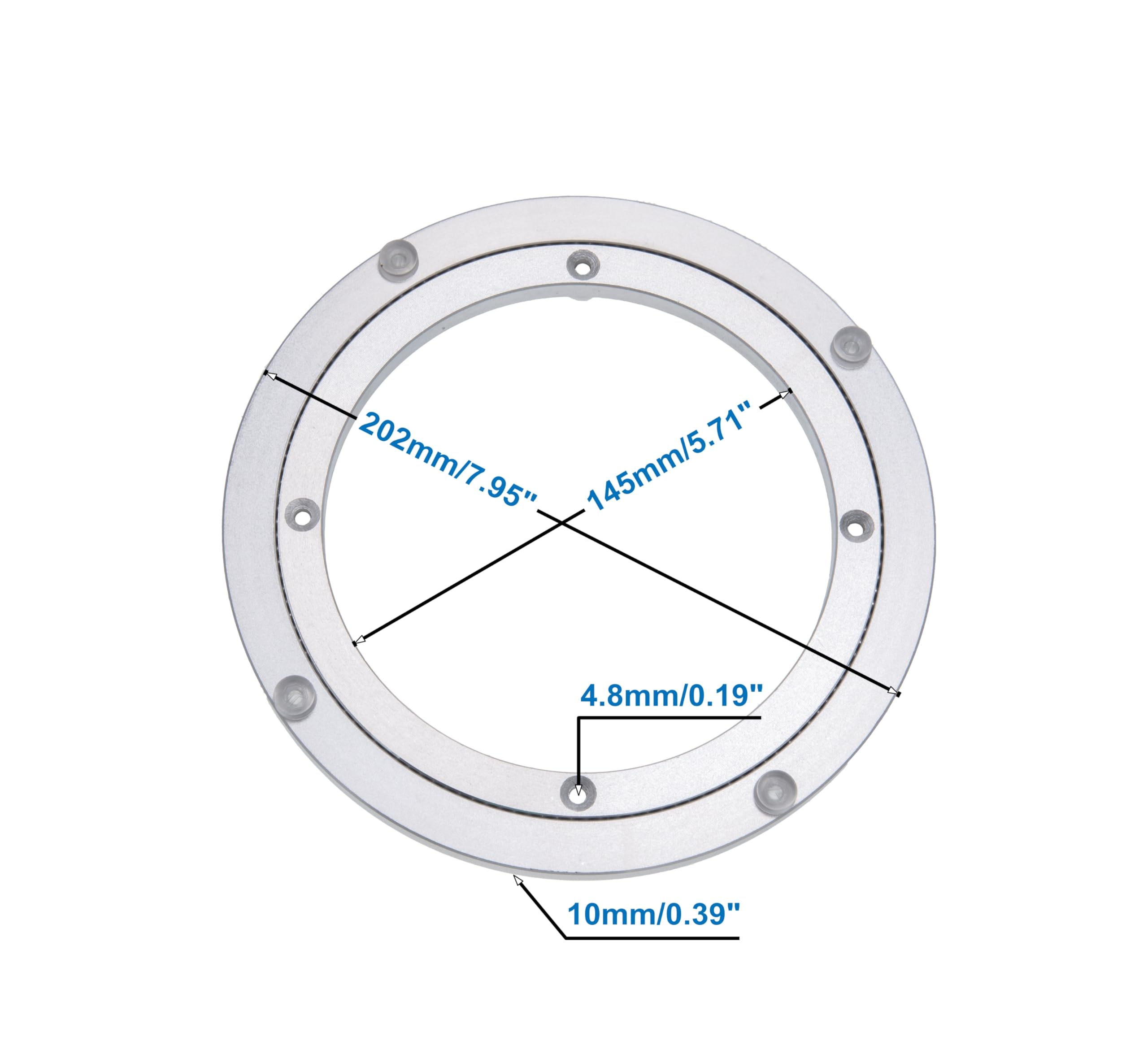 Dailydanny lazy Susan 8-inch diameter offers compact, strong rotating base