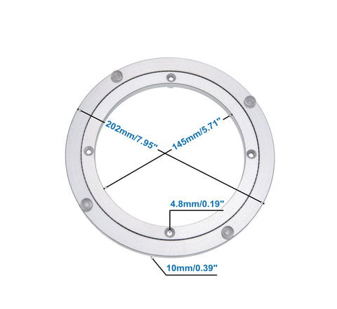 Dailydanny lazy Susan 8-inch diameter offers compact, strong rotating base