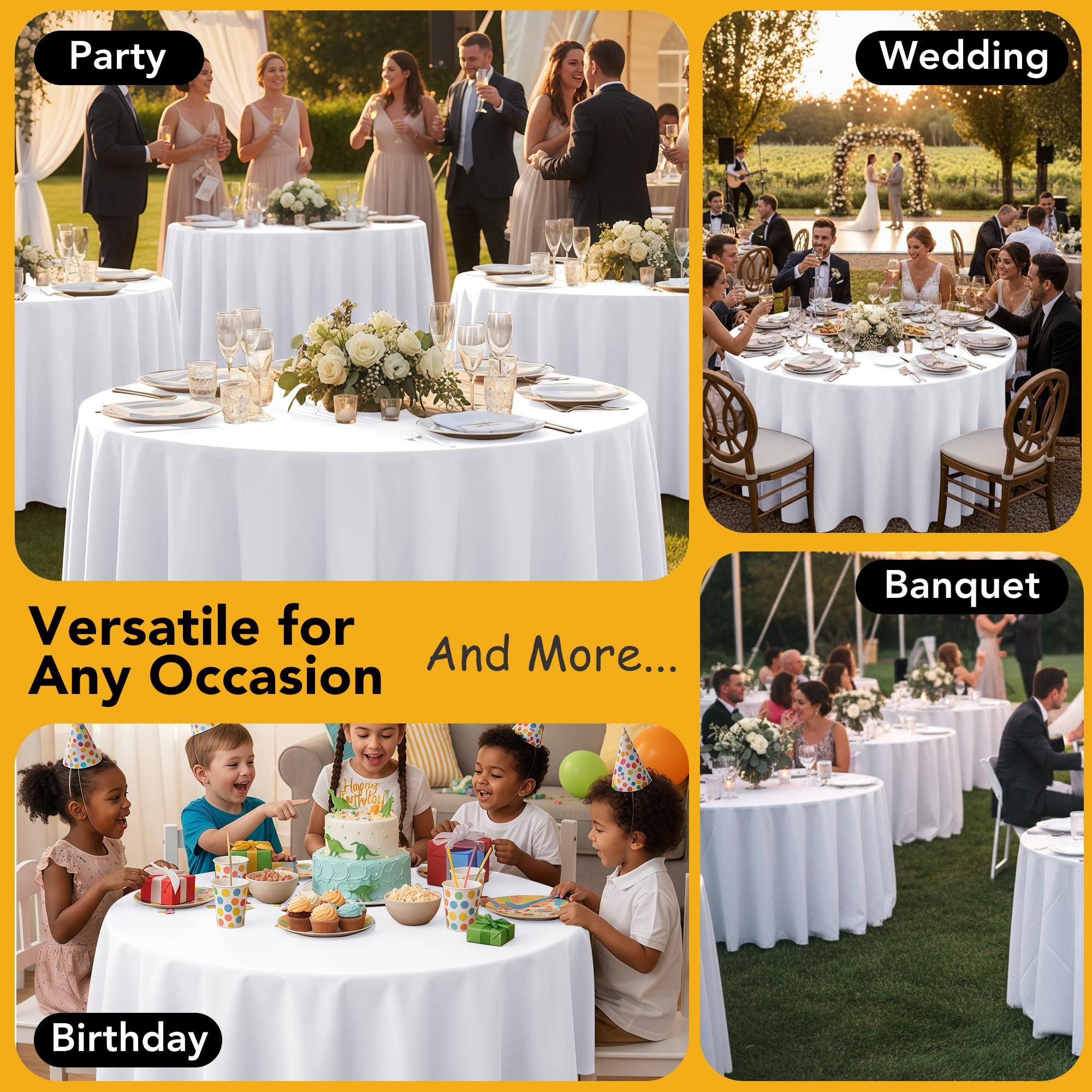 Dailyset banquet table setting for parties and corporate events