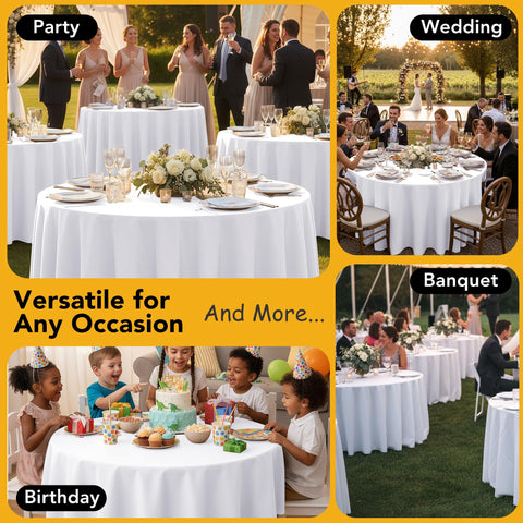 Dailyset banquet table setting for parties and corporate events