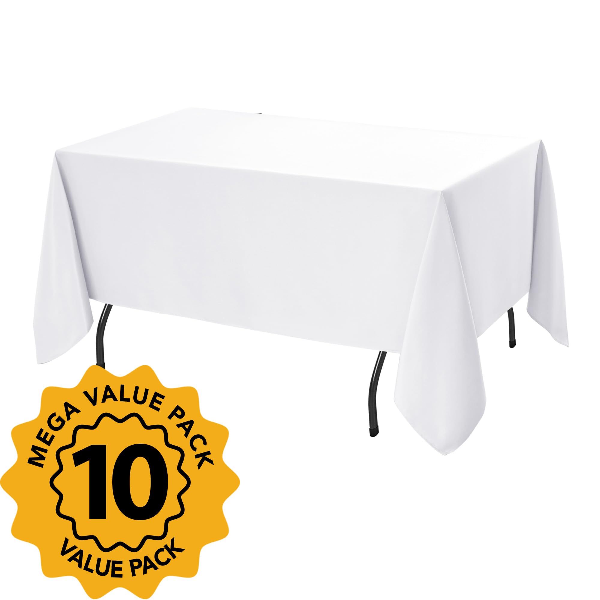 DailySet on a 6-ft table with a smooth drape for weddings