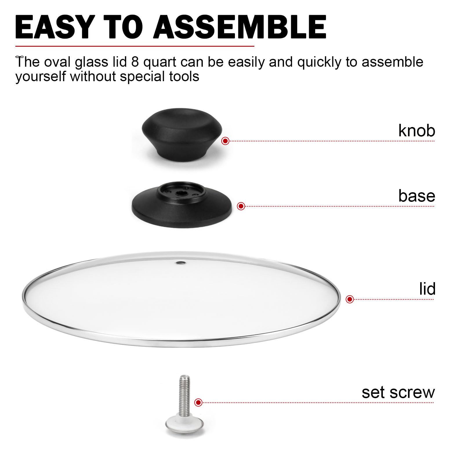 Dairrr Fuuu easy-assembly lid for quick replacement.