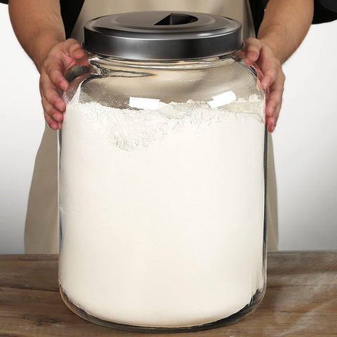 Daitouge 5.5-gallon glass jar with wide mouth for easy filling and access