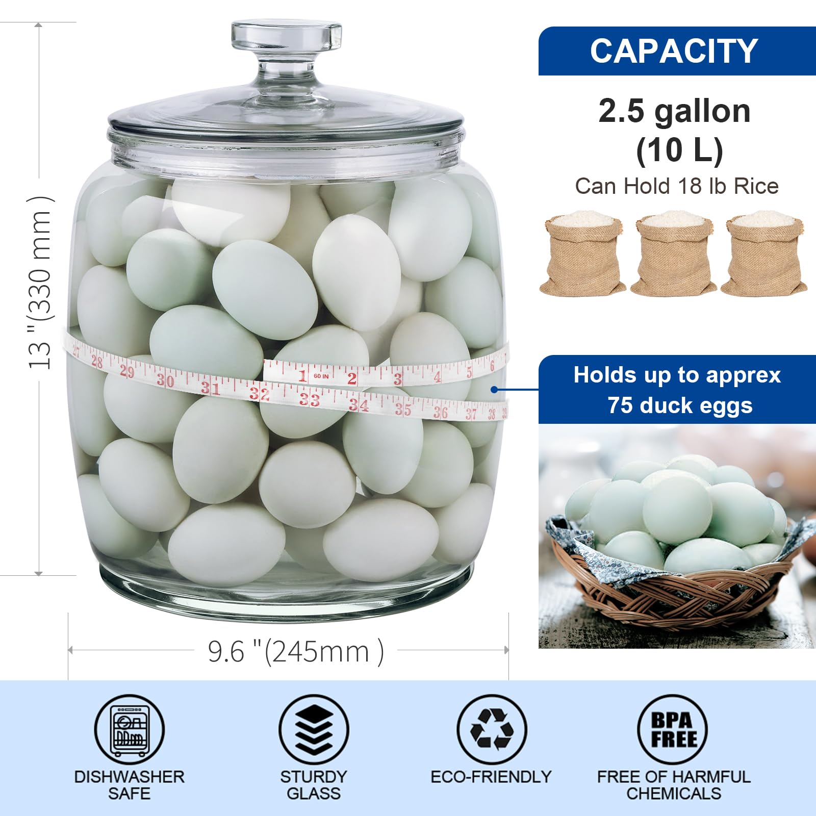 Daitouge candy jar showcases modern design on your kitchen counter.