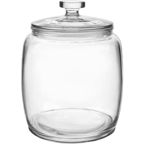 Daitouge 2.5 gallon glass jar with wide mouth and lid for easy ingredient access.
