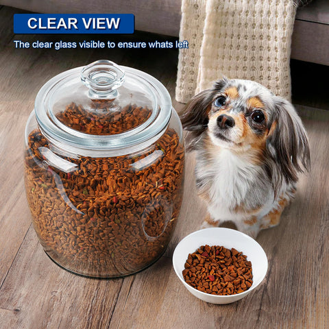 Daitouge glass jar complements decor while storing pantry staples.