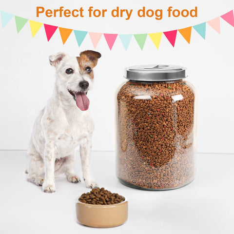 Daitouge thick clear glass canister preserves freshness of pantry staples