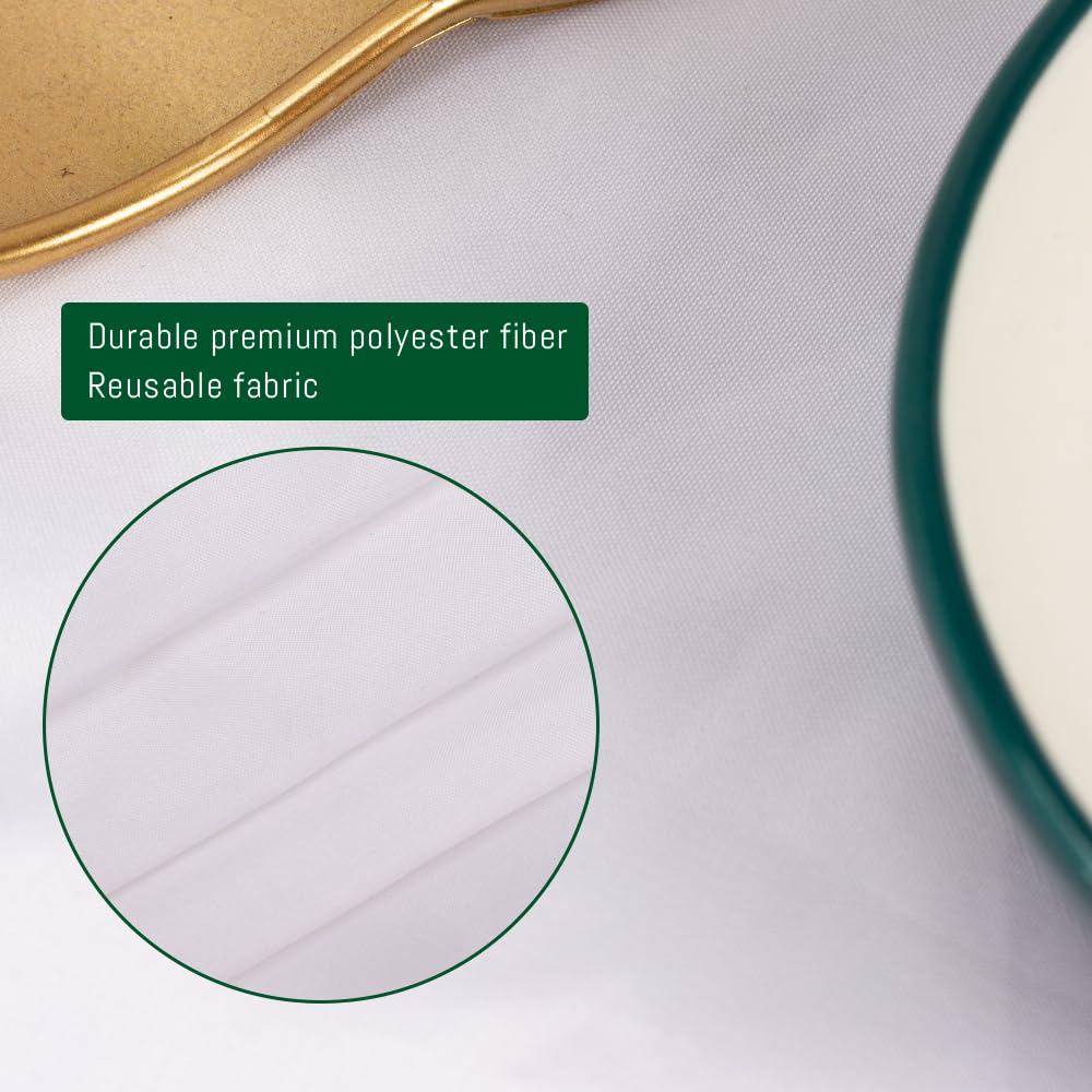 DAKKIONY round tablecloth fits tables from 48 to 72 inches