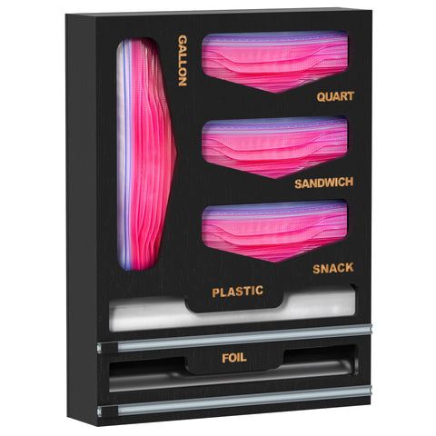 DALSHABET 6-in-1 bamboo bag organizer in a drawer for easy access