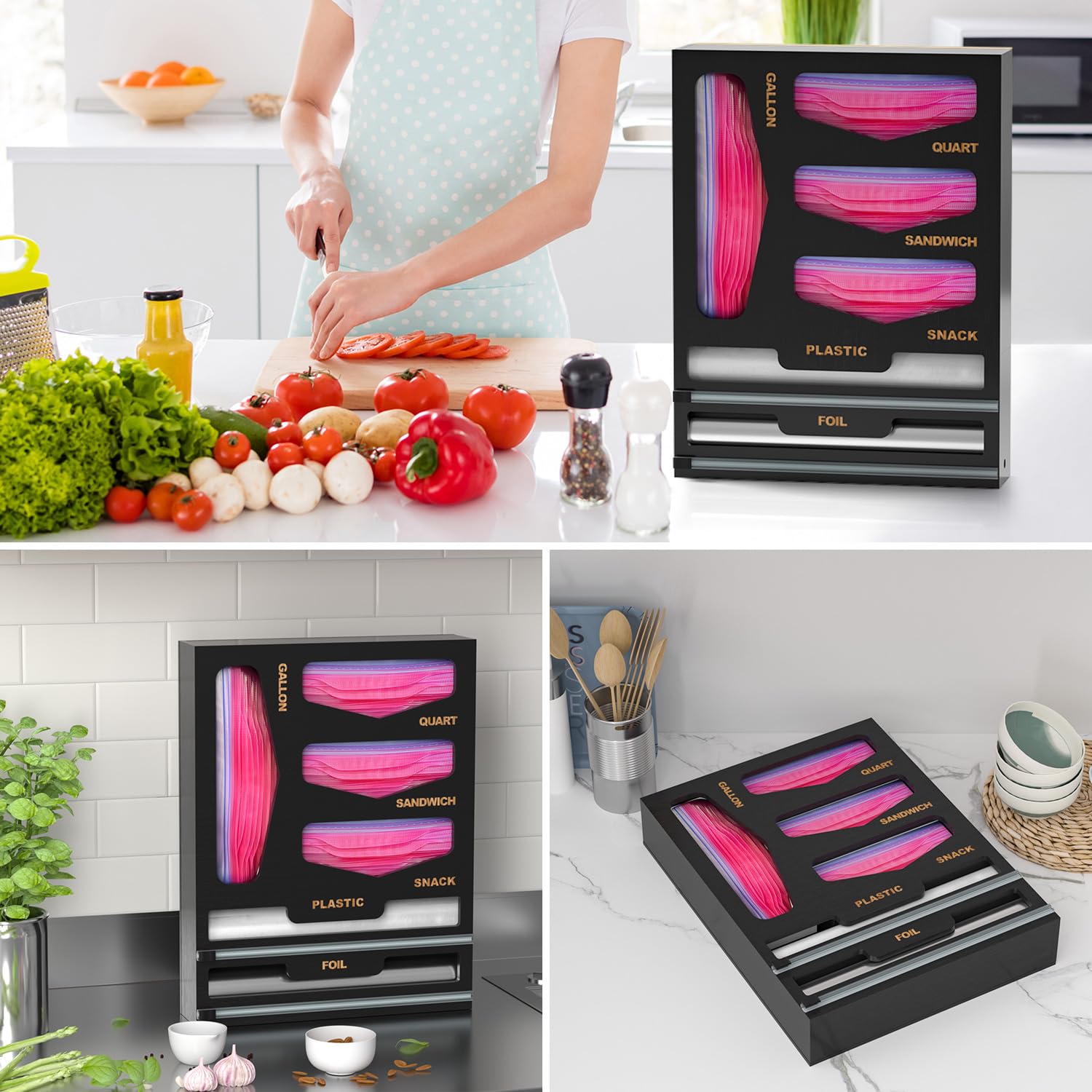 DALSHABET versatile kitchen organizer supports pantry and office needs