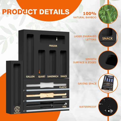 DALSHABET detachable and connectable design adapts to drawers, walls, or counters