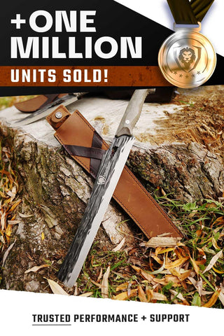 Dalstrong Barbarian full tang design provides strong, stable performance