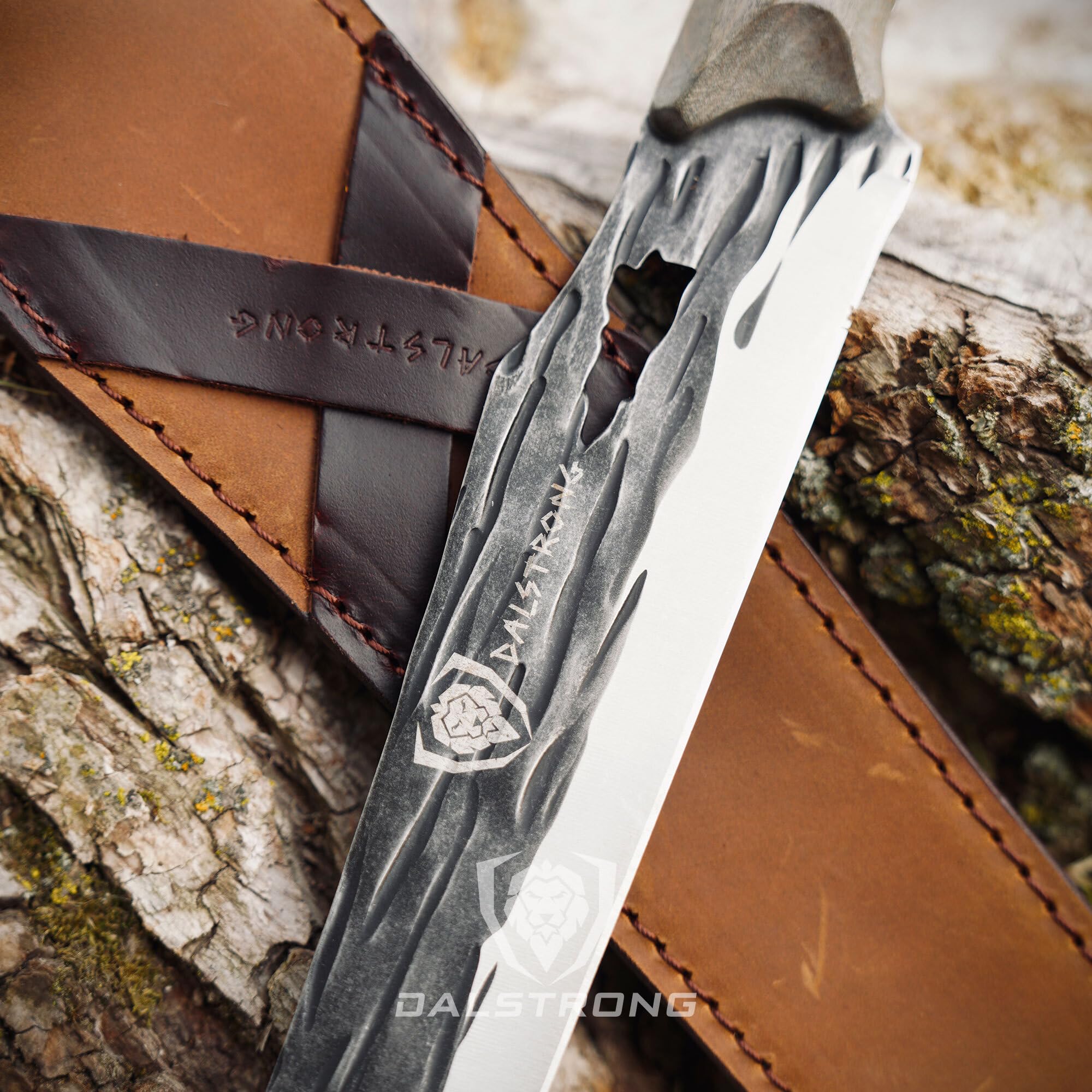 Dalstrong Barbarian leather sheath for travel and storage