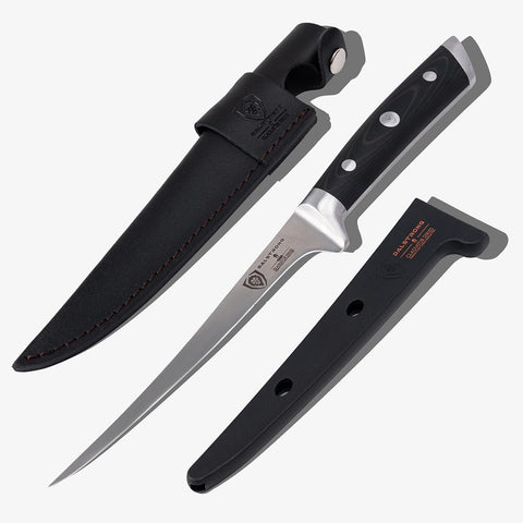 Dalstrong fillet knife 7-inch flexible blade for precise bone separation in fish prep