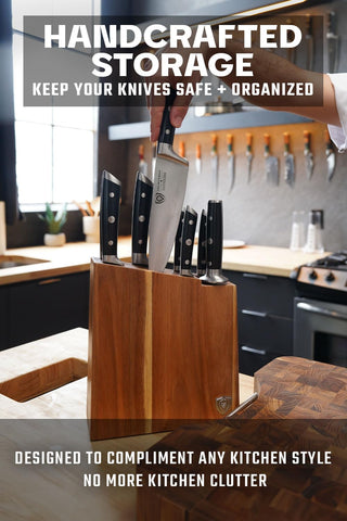Dalstrong Gladiator razor-sharp blades provide precise cuts for everyday prep.