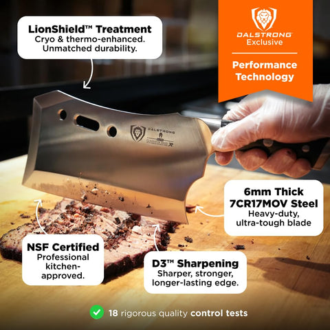 Dalstrong Obliterator weight 2.9 lb for powerful chops
