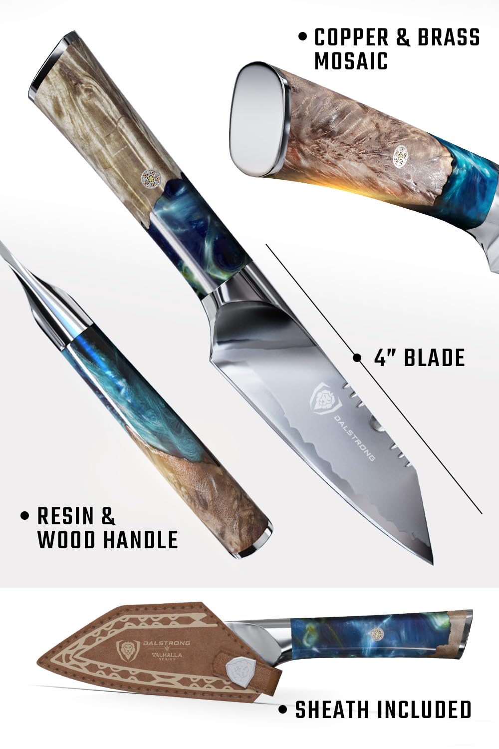 Edge bevel of 8-12 degrees per side on Dalstrong Valhalla paring knife