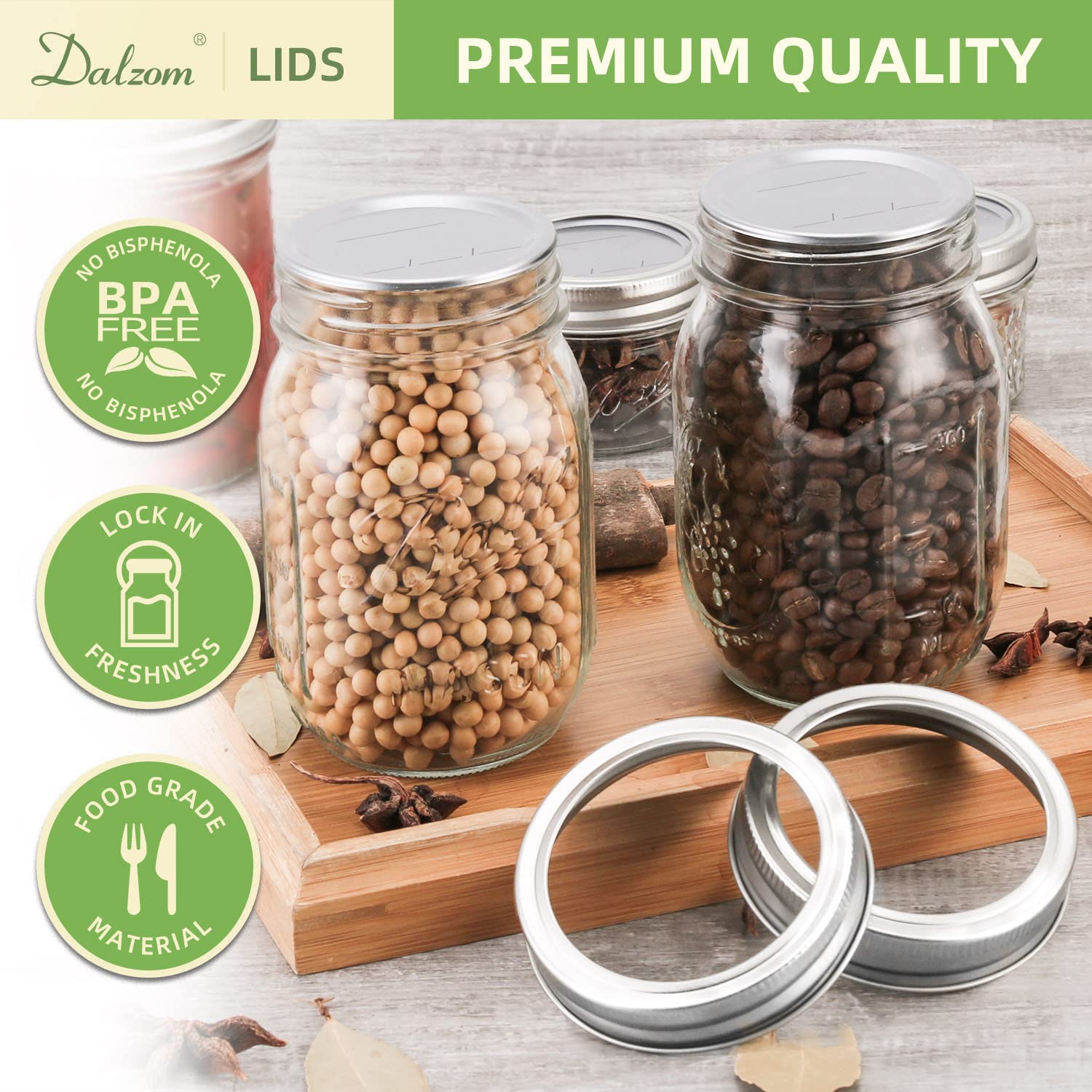 Dalzom date-writing feature on jar lid helps track freshness
