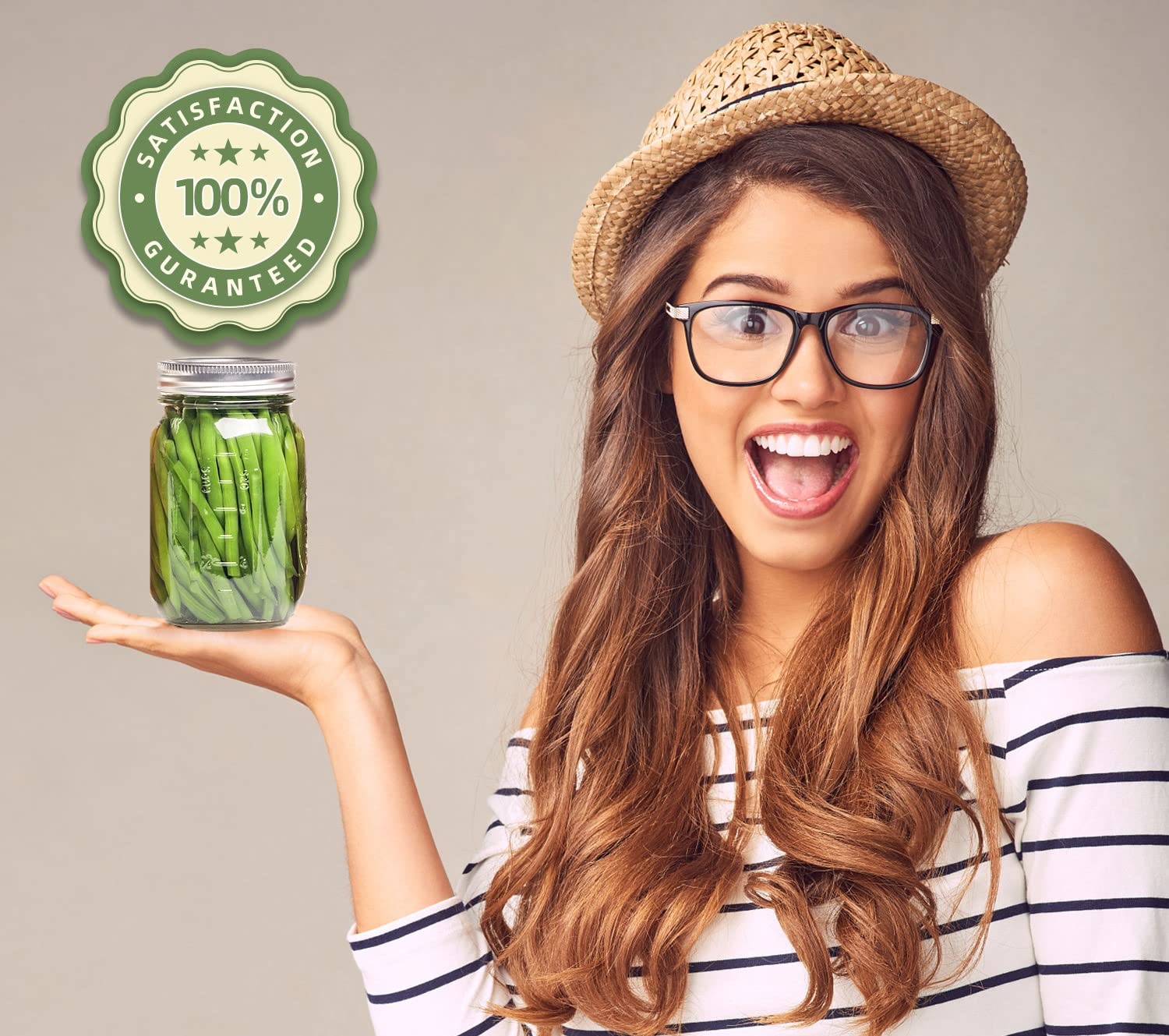 Dalzom packaging shows Mason jar compatibility for standard preserves