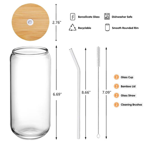 Damconme glass cup cleaning brushes easy rinsing between uses