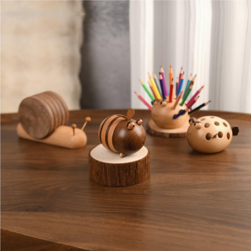 Damuzhi Wooden dispenser in North American black walnut texture.