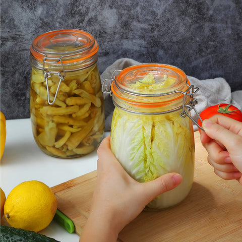 DANALLAN jar for coffee, sugar, and tea storage in a modern kitchen.