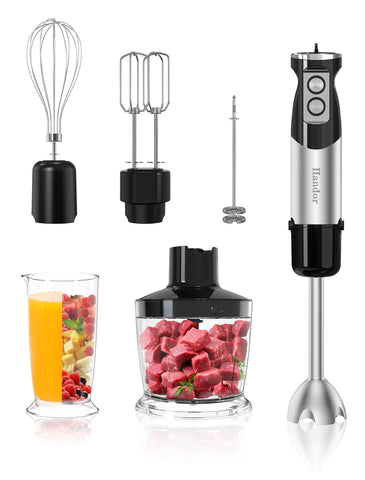 Danett 1000W immersion blender in action for silky soups.