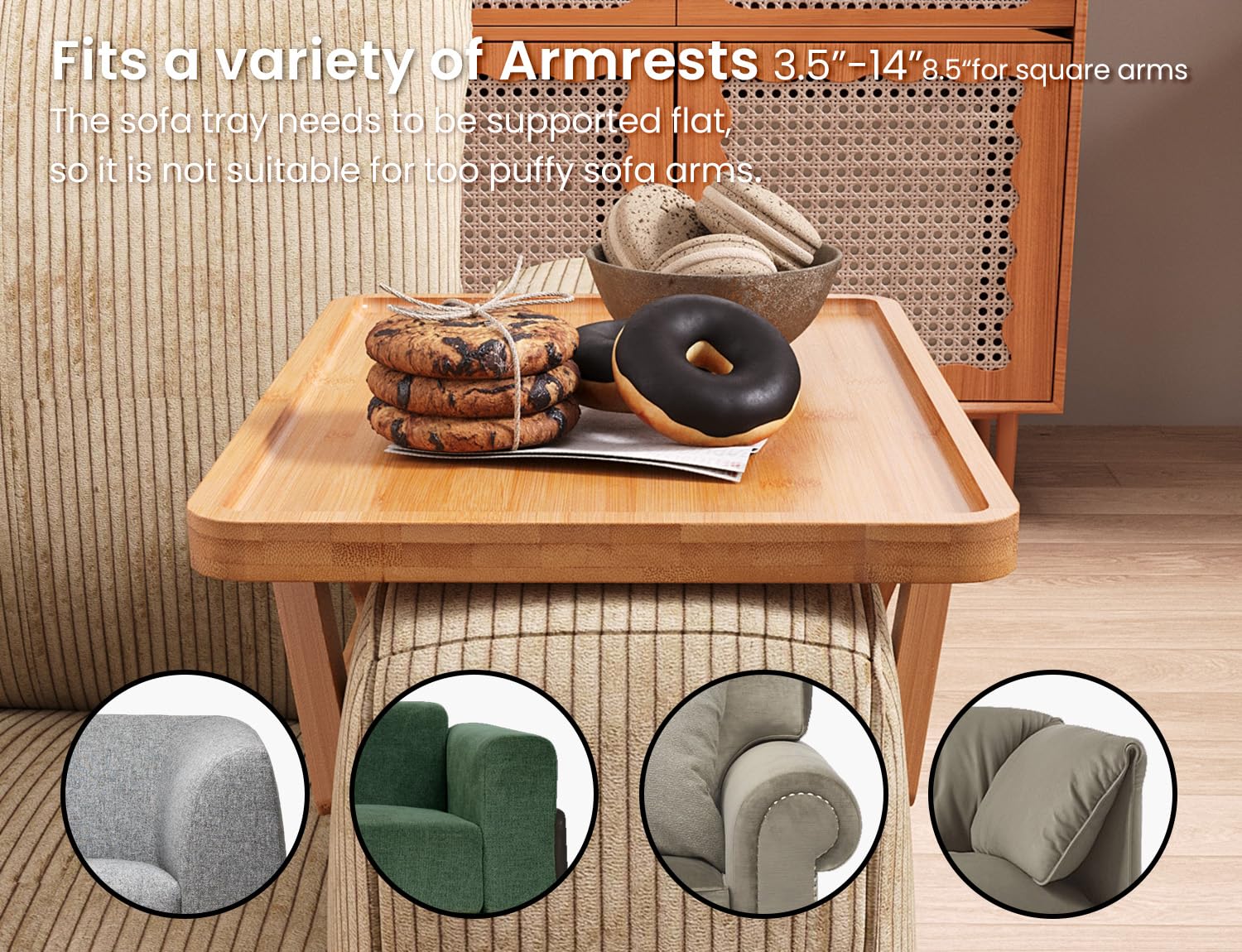 Danfoxer durable load-bearing construction supports books, remotes, and cups.