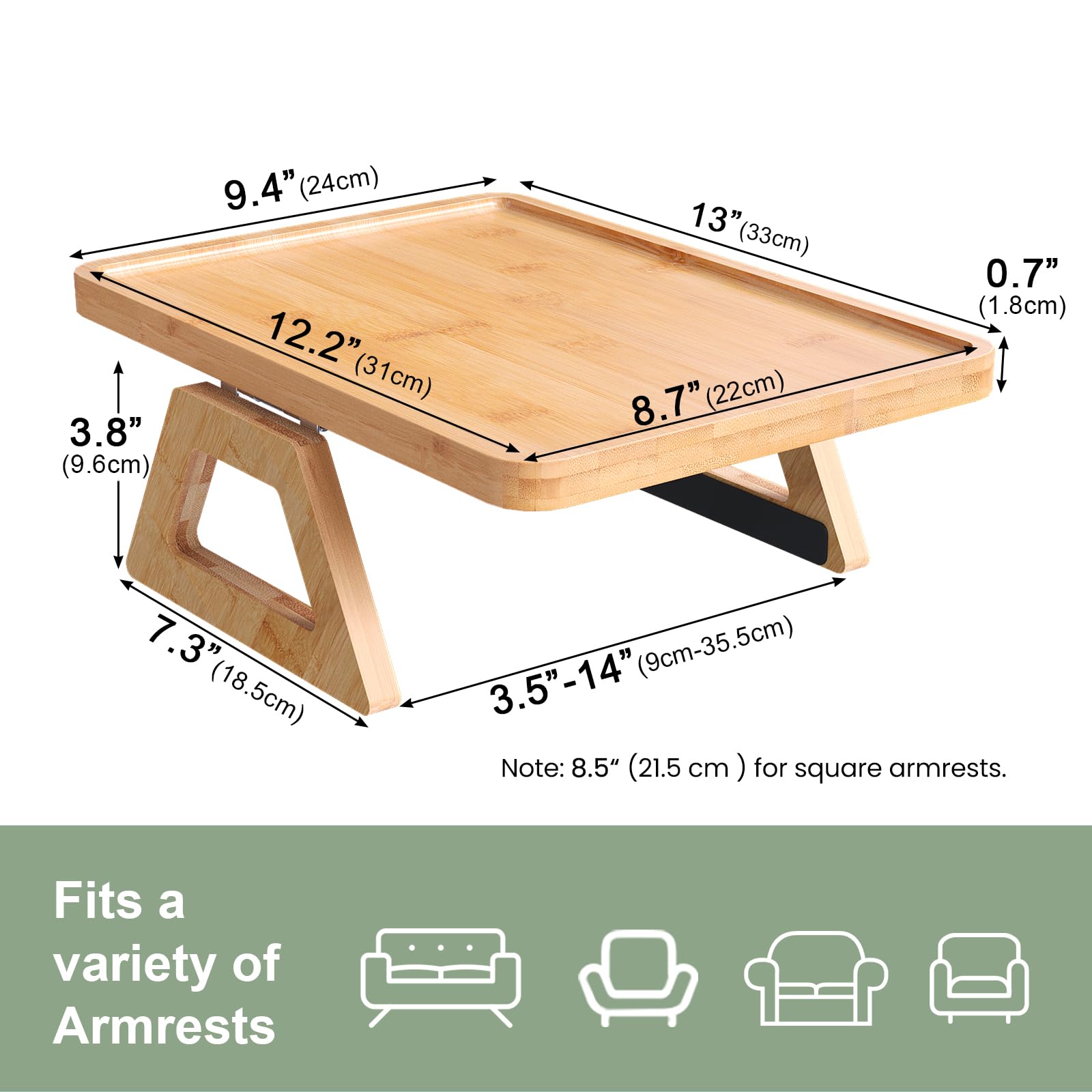 Danfoxer natural bamboo material adds durability and a warm look.