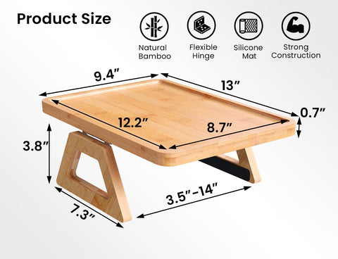 Danfoxer no-installation bamboo surface is easy to clean after snacks.
